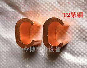 C型線夾T2紫銅CCT10-700銅線夾（jiá）卡中間（jiān）銅連接頭電線電纜分支接頭